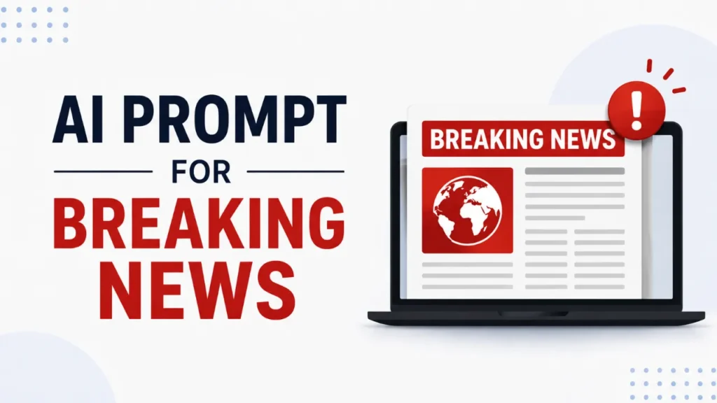 ChatGPT Prompts for Writing Breaking News Articles