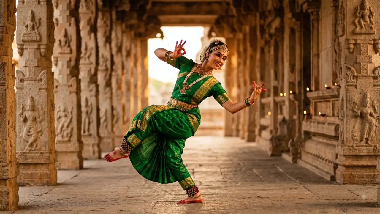 2. Bharatanatyam Dance Pose