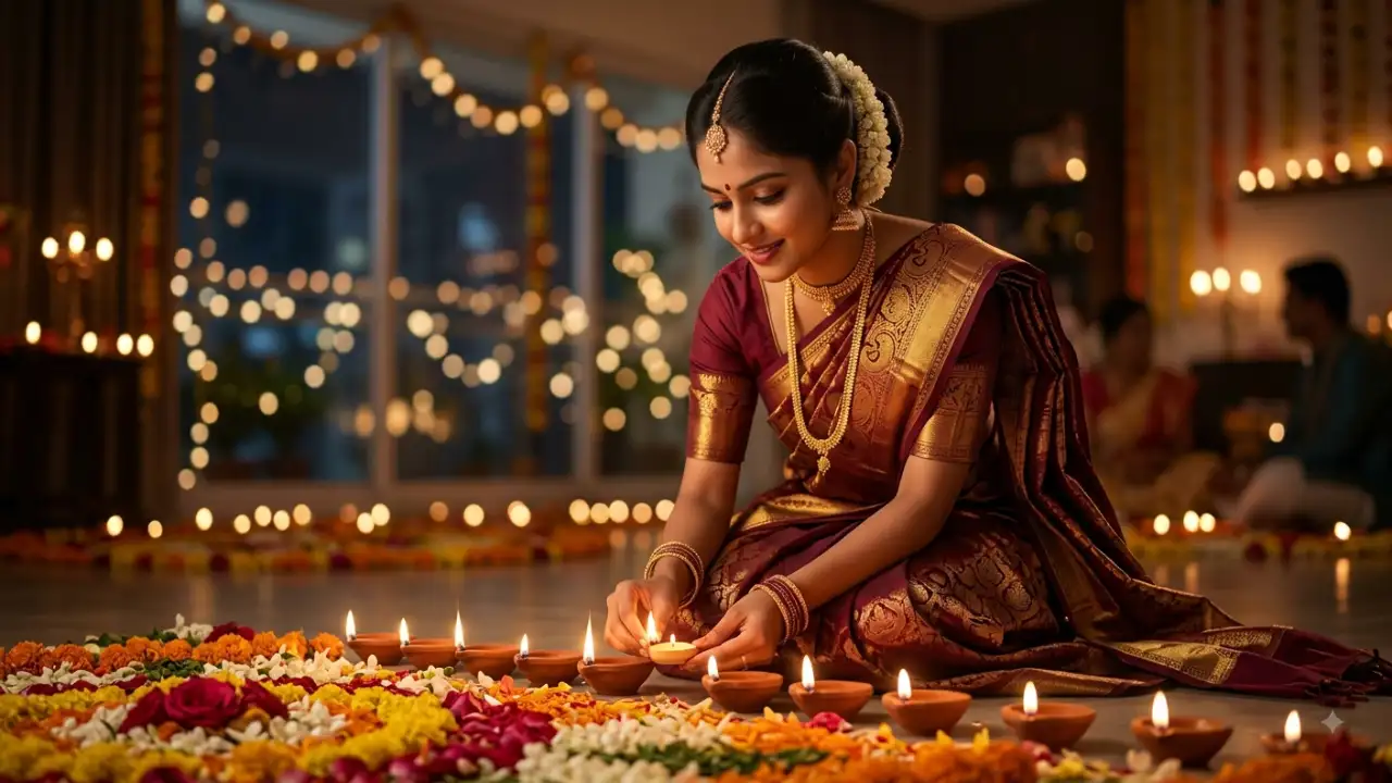 5. Diwali Diya Lighting