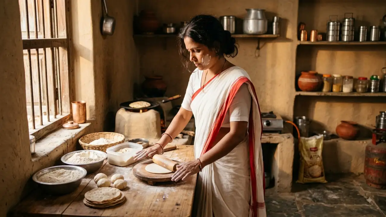 8. Kitchen Roti Making