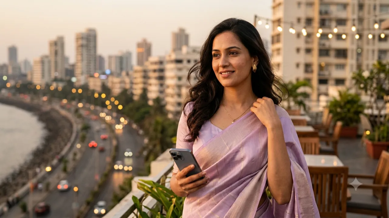 3. Modern Indian Influencer Portrait