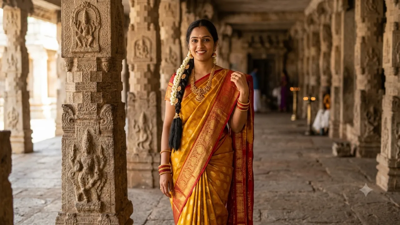 9. Traditional Temple Portrait Image