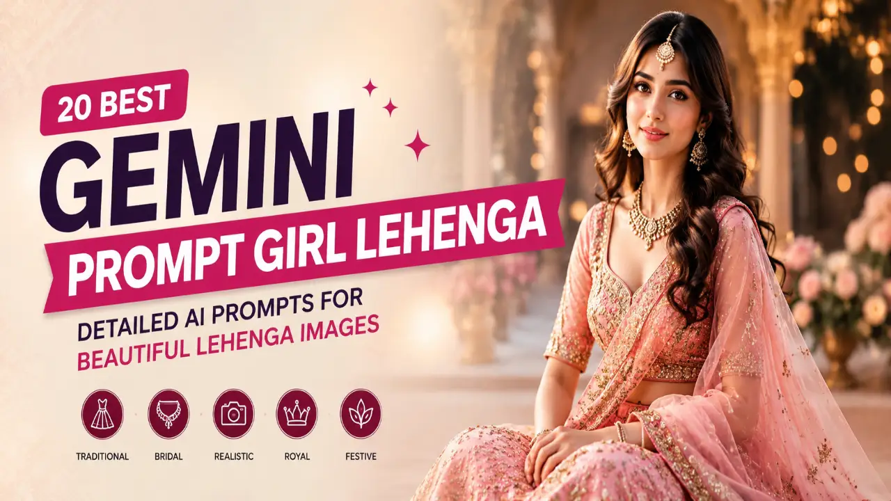 Gemini Prompt Girl Lehenga