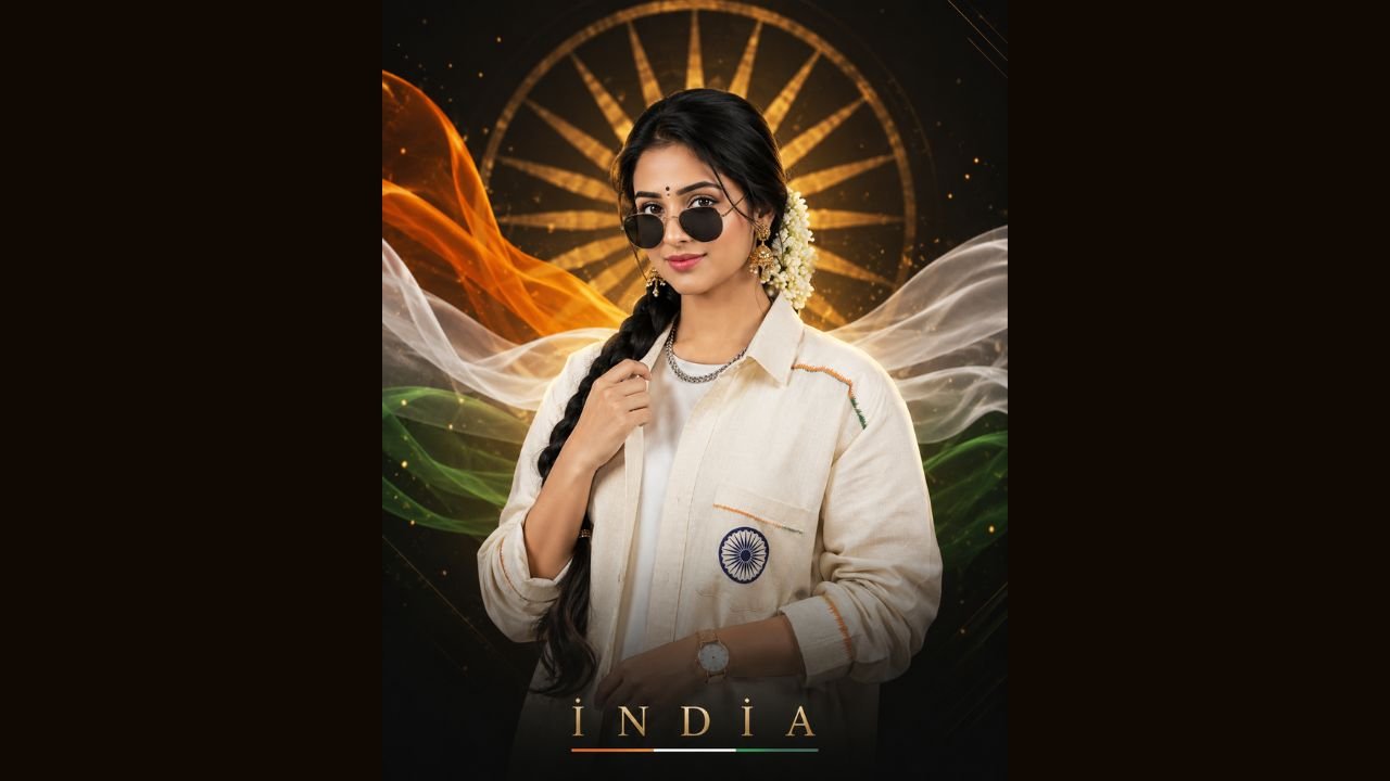 4. Modern Gen-Z Independence Day Portrait