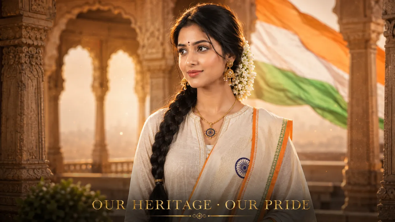5. Heritage India Independence Day Portrait