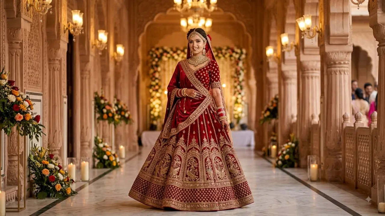 20. Luxury Indian Bridal Fashion Portrait